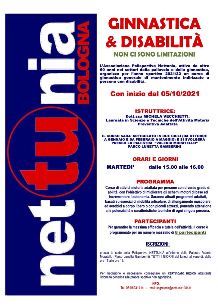 VOLANTINO GINNASTICA disabilit� 2021-22